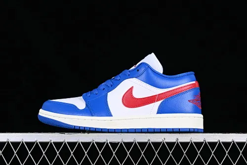 All categories Air Jordan Jordan series basketball shoes Air Jordan 1 Low G version pure original Air Jordan 1 Low "Sport Blue" AJ1 Joe 1 Independence Day color low top basketball shoes DC0774-416